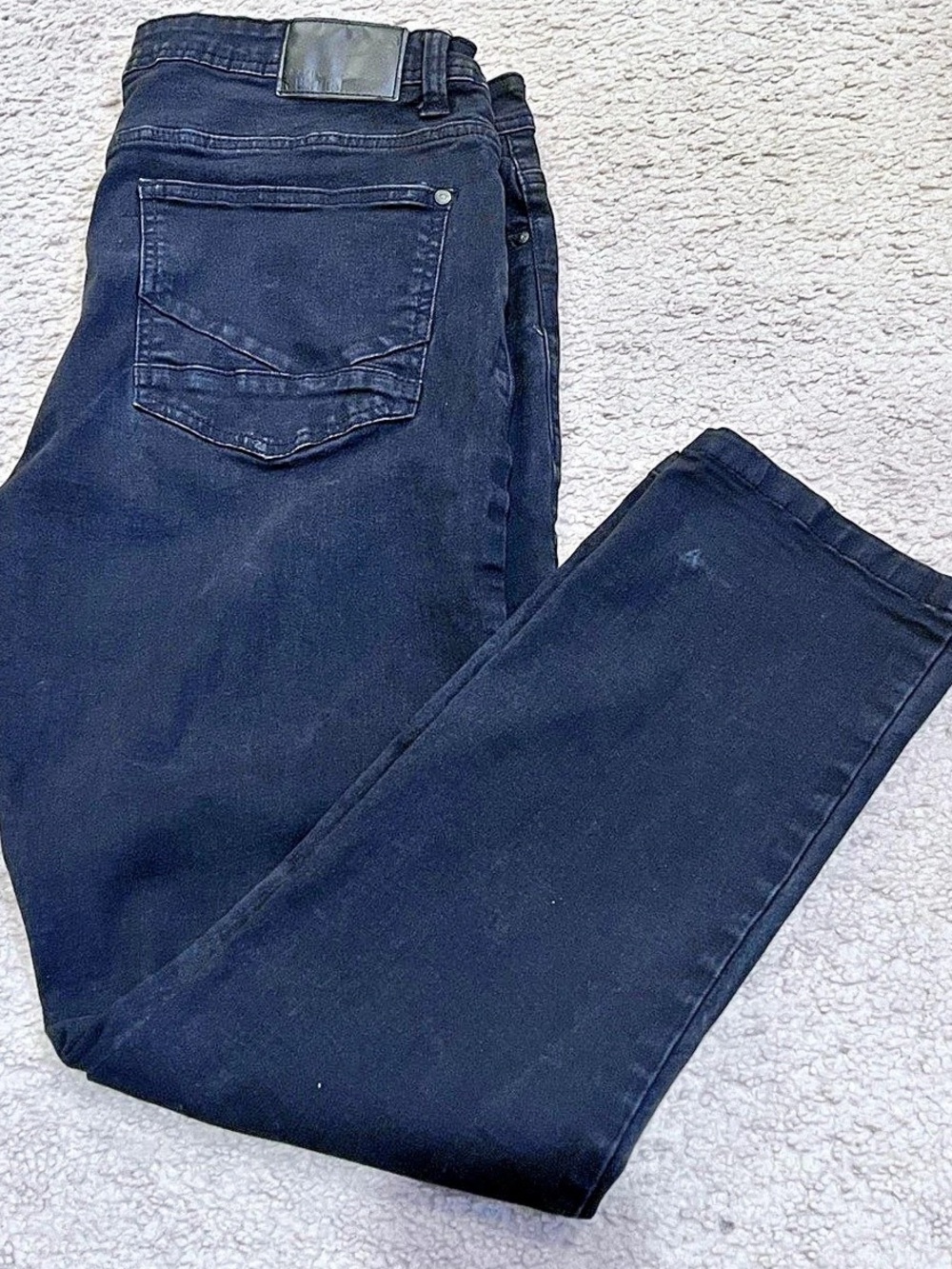 Artful Rebel luxury denim jeans in a faded charcoal/matte black colorway 36W 30L